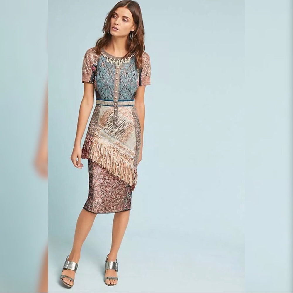 Anthropologie Byron Lars Beachcomber Column Dress
